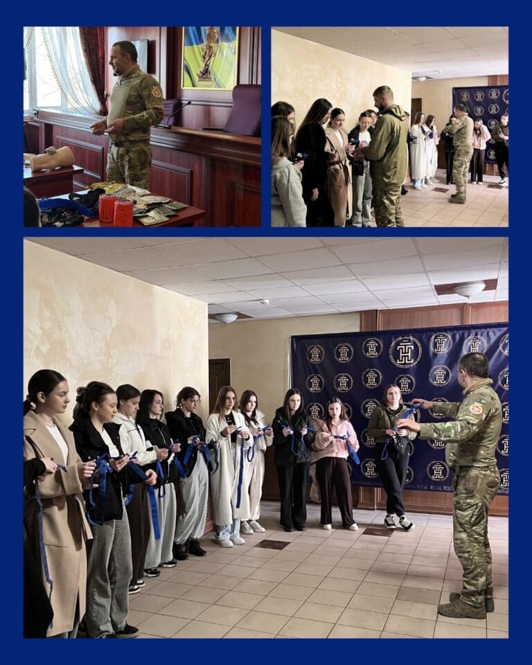 Військові інструктори провели практичні заняття з тактичної медицини та військово-інженерної підготовки для студентів